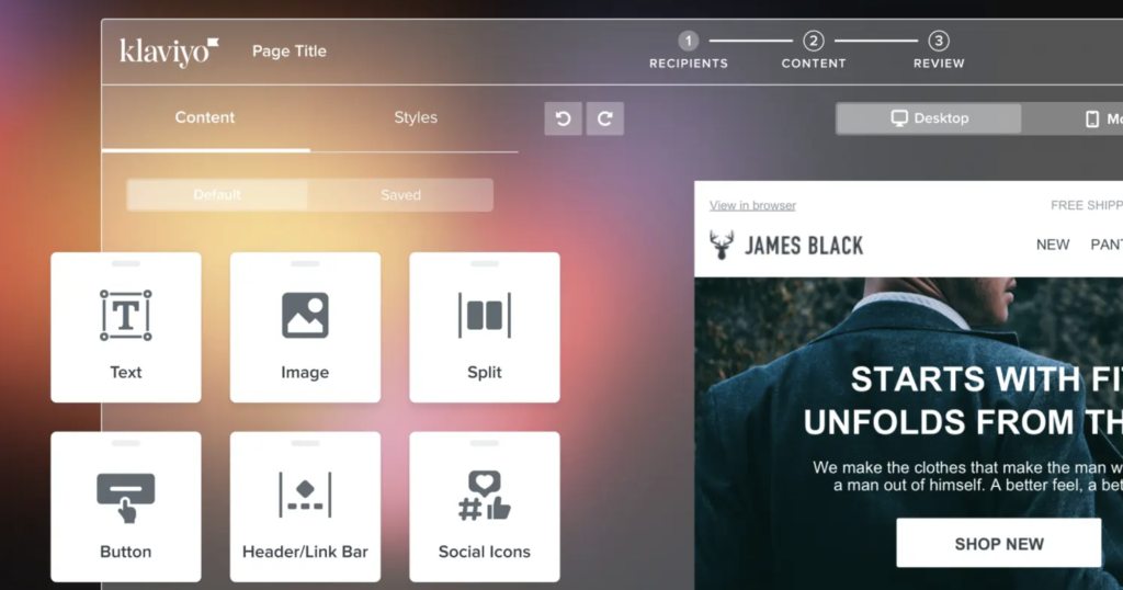 activecampaign vs Klaviyo: email templates